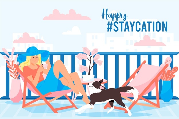 Staycation Illustration
